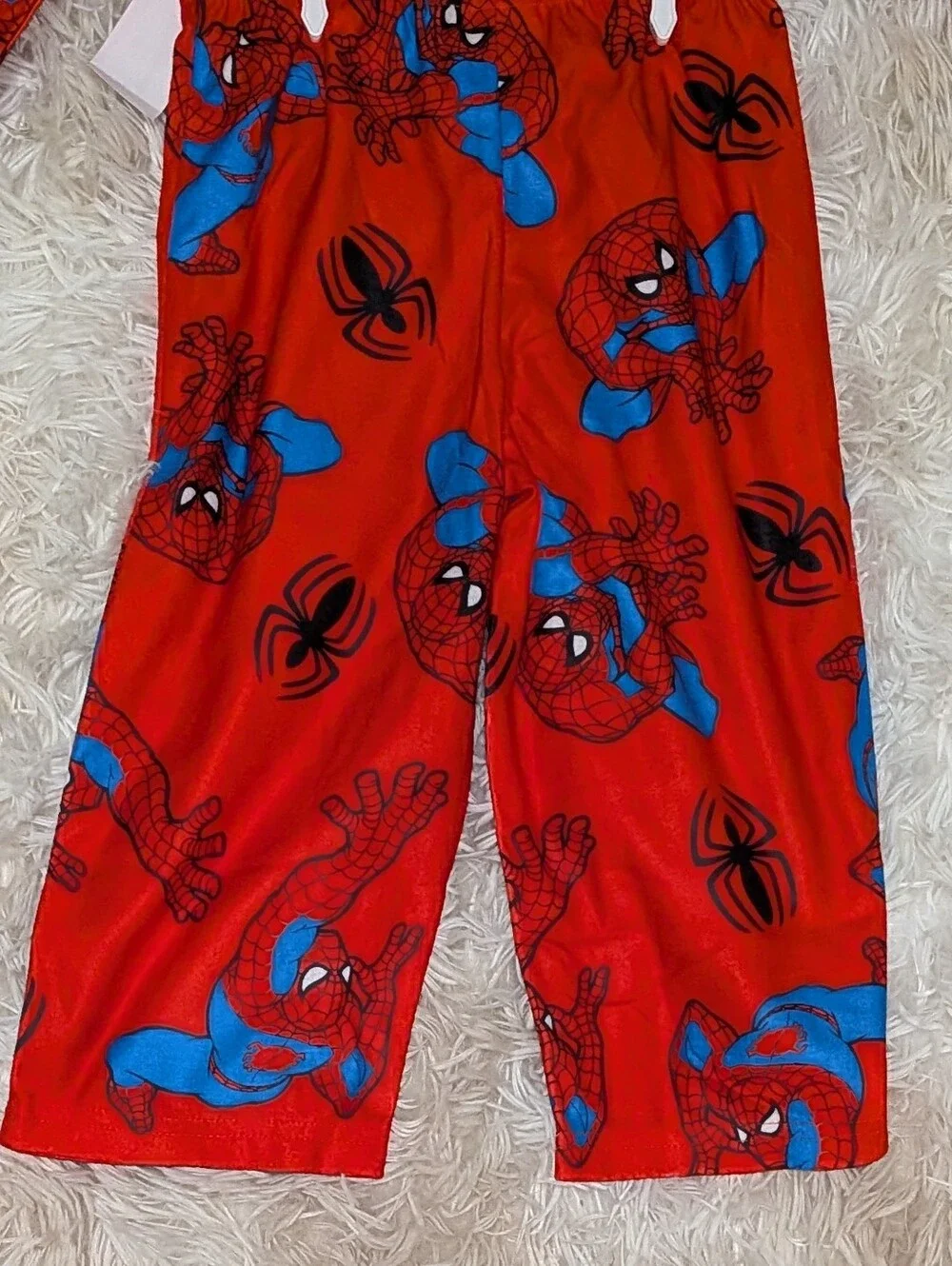 NWT, Spider-Man,2 Pc, Logo, Button Up Shirt W/Pants PJ Set-2T Or 4T